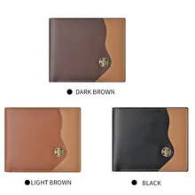 New Wallet Leather Wallet Men's Short Wallet Hot Sale Retro Multi-card Short Wallet Multifunctional PU Waterproof Wallet