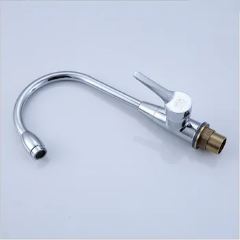 

Kitchen Zinc Alloy Tap Sink Mixer Single-top Crane 360 Degree Rotatable Head Hot and Cold Single Hole Copper Water Faucet