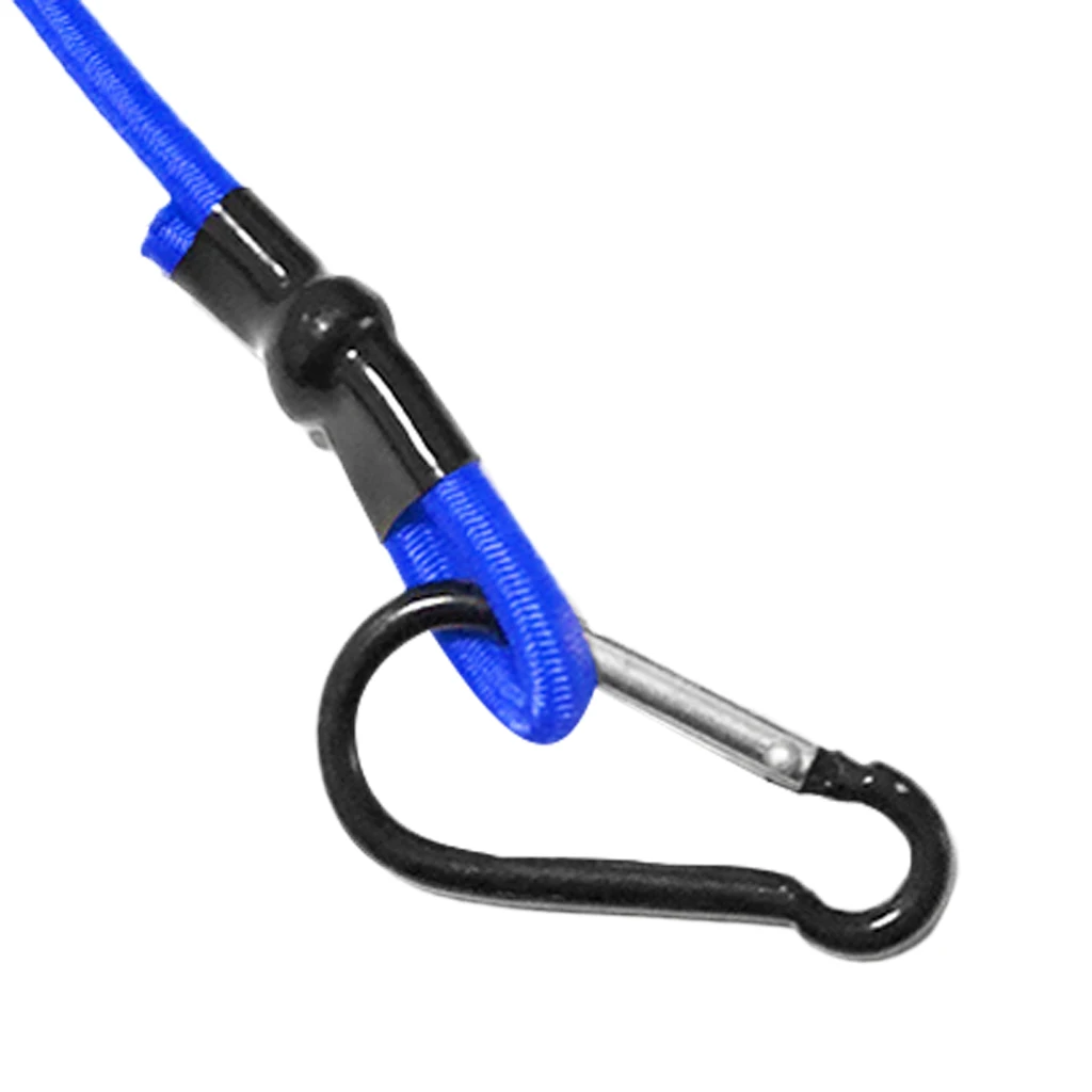 3ft Elastic Kayak Canoe Tow Leash Tow Line Secure Lanyard With 2 Carabiners for Paddle Board Tow Leash Securing Lanyard