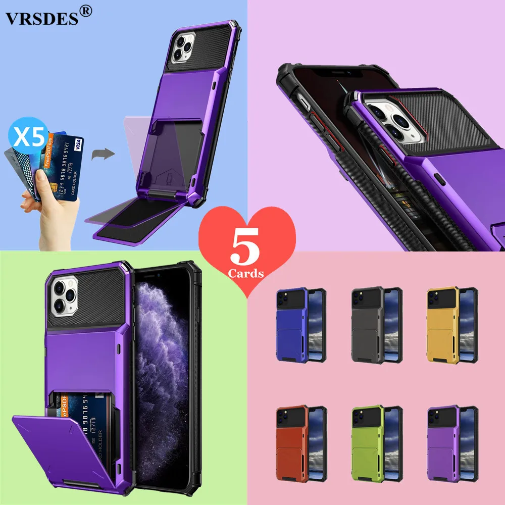 Чехол для iPhone 11 Pro Max 6 5 1 8 дюйма чехол-кошелек с отделением ID и кредитной карты XS MAX