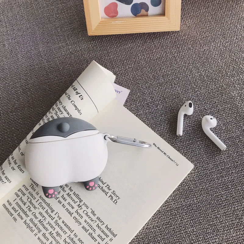 Feiseli силиконовые наушники Airpods 1 2 Pro с милой собачкой корги, защитный чехол, беспроводной Bluetooth чехол для наушников