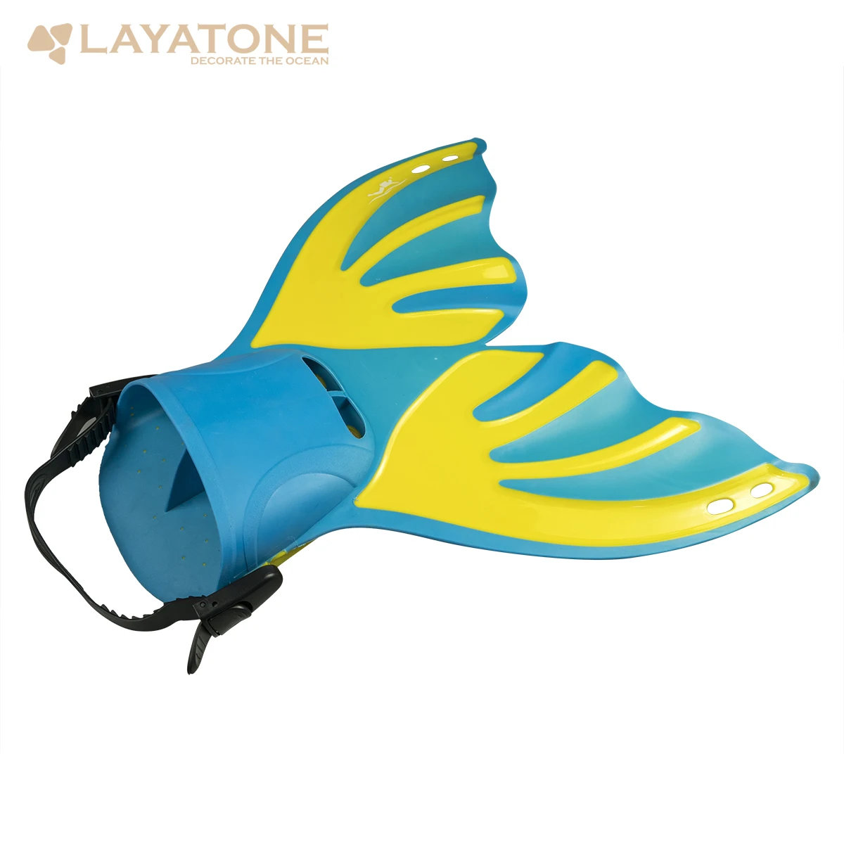 LayaTone плавники для подводного плавания для взрослых, Короткие плавники для плавания, ласты для плавания, ласты для дайвинга с каблуком, водные виды спорта