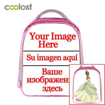 

Customized Pink Children School Bags For Girls Print Your Image Photo On Backpack Teens Book Bags Kindergarten Backpacks