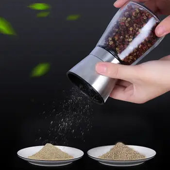 

Pepper Salt Grinder Mill Manual Portable Stainless Steel with Mechanism Kitchen Cooking Tools Outdoor BBQ Supplies