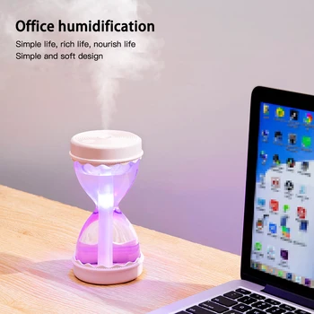 

Air Humidifier Aroma Essential Oil Diffuser for Home Car USB Fogger Hourglass Mist Maker with LED Night Lamp Creative Gift