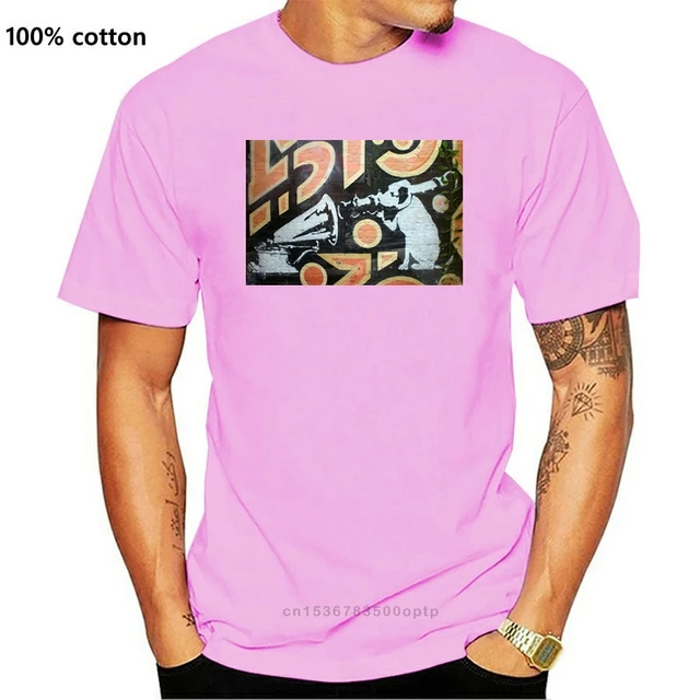 Hmv Dog Banksy Graphic Cotton T Shirt 