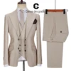 Cenne Des Graoom New Men Suits Set Tailor-Made Clothes Costume Homme Tuxedos Wedding Dress Casual Blazer Jacket Vest Pants TA-V 1