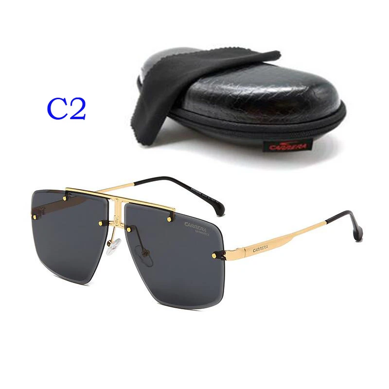 1016 Carrera Sunglasses Men Vintage Retro Sports Driving Sun Glasses Oversize Colorful Outdoor Eyewear gafas de sol hombre big square sunglasses