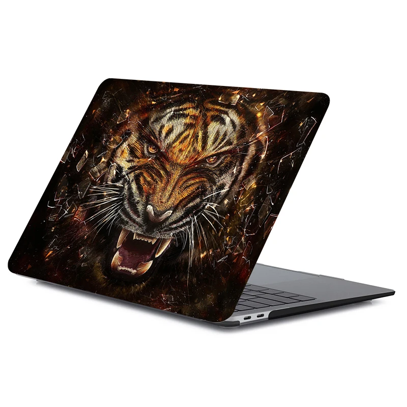 Чехол для ноутбука С Рисунком Тигра для Apple MacBook Pro retina Air 12 13,3 15 дюймов, для нового Air/Pro A1932 A2159