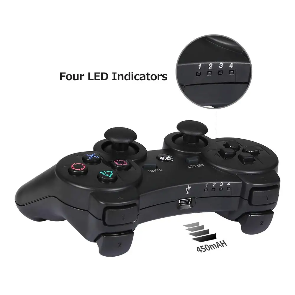 Беспроводной игровой контроллер для PS3, беспроводной Bluetooth геймпад для PS 3 dualshock, игровой джойстик для sony Playstation 3, игровой коврик