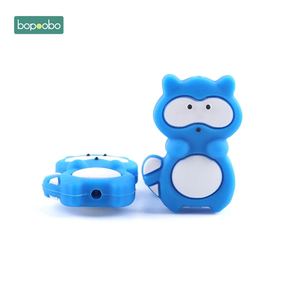 Золотой свет Bopobo 5 шт. силиконовый бисер ребенок прорезывание зубов мультфильм Силиконовые Бусины грызунов материал, не содержащий BPA Душ подарок DIY ремесла детский Прорезыватель - Цвет: Золотой свет