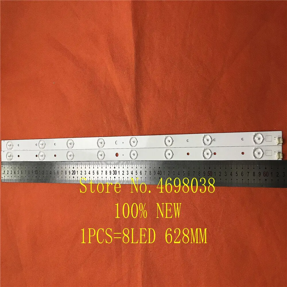 21 шт./лот 8 светодиодный 627 мм светодиодный подсветка полосы для TOSHIBA 32L2333DG SVT320AE9_REV1.0_121012 LSC320HN03-T01