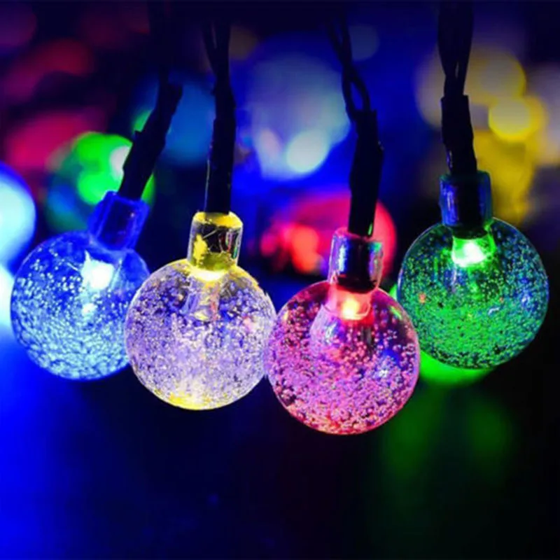 

bright LED String Light energy saving Light String 30 LED crystal ball lights White Warm White Long lifespan