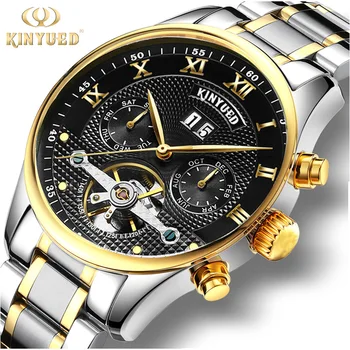 

2020Solid Stainless Steel Belt Men Tourbillon Fully Automatic Mechanical Wrist Watch