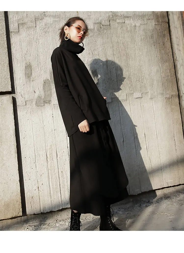 XITAO уличные женские брюки, корейская мода, пэчворк, высокая талия, эластичный пояс, карман, элегантные широкие брюки, WQR2040