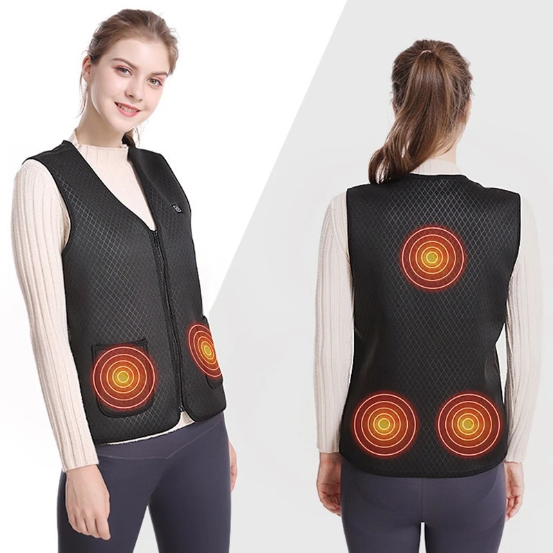 Battery Not Included Smart Electric Heating Vest Rechargeable Warming heated Jacket Upgraded Heated Vest for Women Men