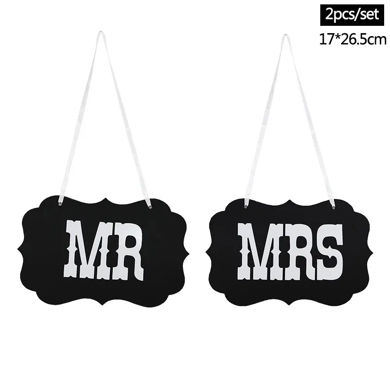 t01 mrmrs Свадебное украшение невесты, чтобы быть фото стенд реквизит Mr Mrs только что замужние фотосессии Детские Свадебные девичник холостяцкие вечерние украшения - Цвет: t01 mrmrs