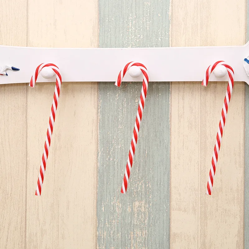 6 шт. Navidad Конфета костыль подвесная Елочная игрушка Декоративное подвесное украшение год рождественские вечерние украшения для дома подарок для детей