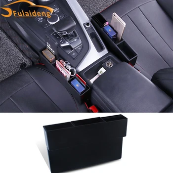 

1PCS For Audi Q5 2013-2017 A4L/A3/A6L/Q3 ABS Multifunctiona Lartificial Car Storage Box Trim Car Accessories Styling