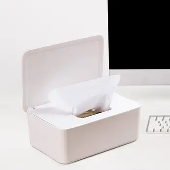 

Plastic Wet Wipes Dispenser Dustproof Home Tissue Storage Box Holder with Lid Living Room Bedroom Household Simple Box