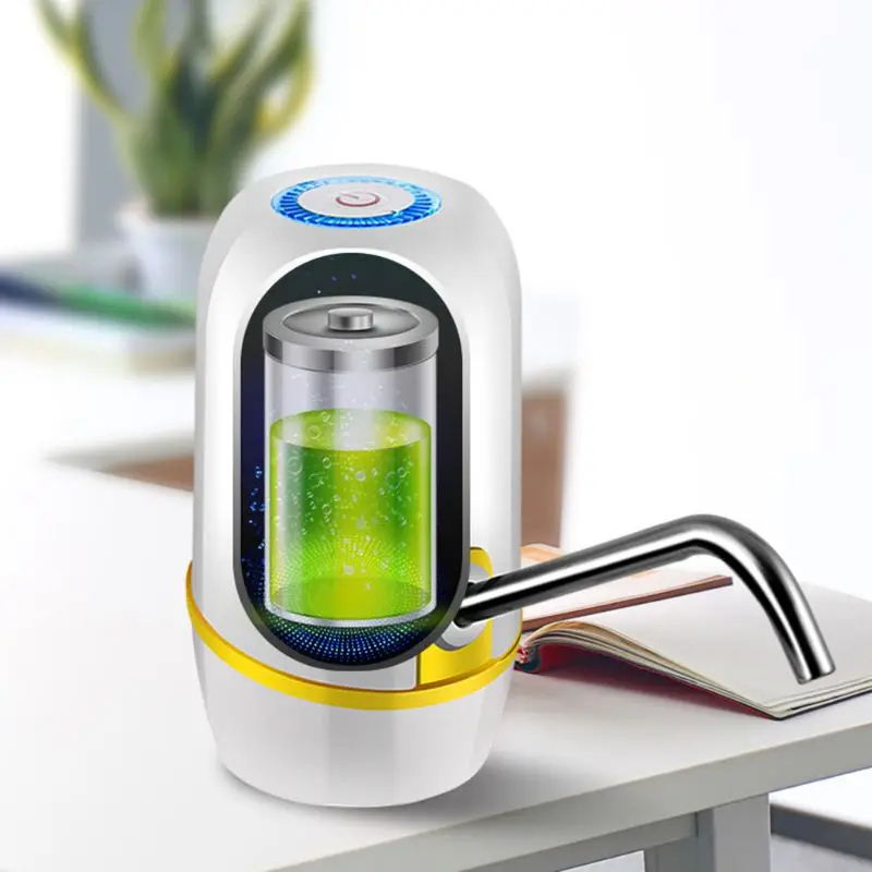 Мини бочкообразные водяной насос USB беспроводной Электрический питьевой бутылки диспенсер