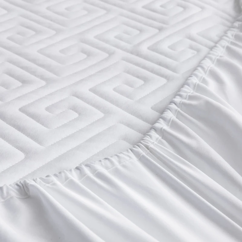Одеяло с тиснением водонепроницаемое покрытие матраса для складной матрас протектор хлопок Защита кровати с регулировкой эластик