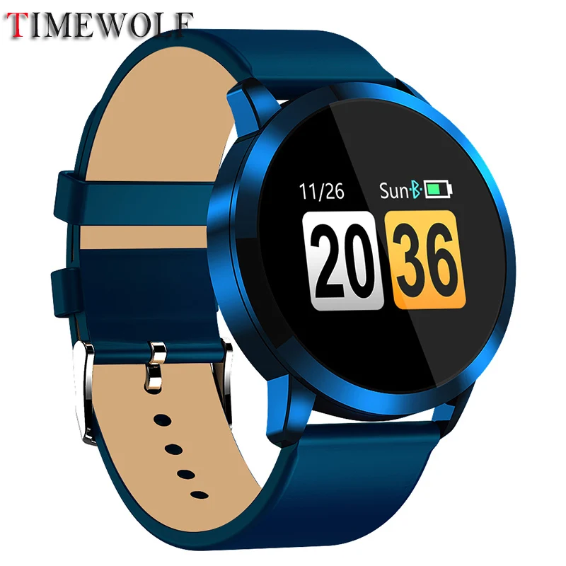 Смарт-часы Timewolf Q8 OLED цветной экран фитнес-трекер монитор сердечного ритма Bluetooth IP68 Водонепроницаемые умные часы Q8
