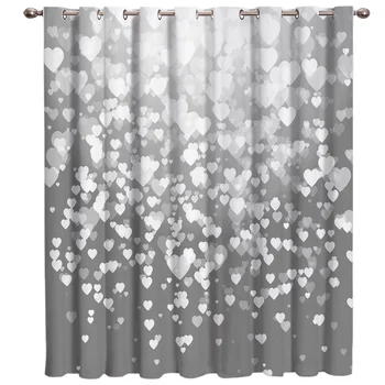 

Heart Gray Heart Heart Background Foot Color Texture Living Room Curtain Rod Kitchen Drapes Fabric Indoor Home Decoration
