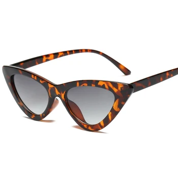2025 Cat Eye Fashion Sunglasses Plastic Women Vintage Small Leopard Men Sun Glasses Mirror Retro Sunglasses For Female UV400