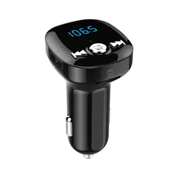 

Dual USB Charger LED display Car Bluetooth MP3 Music Player Hands-free FM Transmitter Car Bluetooth MP3 Player Fit for TF Card