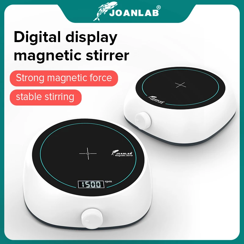 JOANLAB Loja oficial Display digital Agitador magnético Equipamento de laboratório Agitador magnético Misturador magnético 110v - 220v com barra de agitação