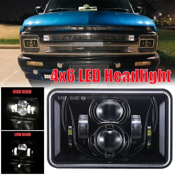 

1pcs 4X6 LED Headlights DOT Approved with High Low Beam