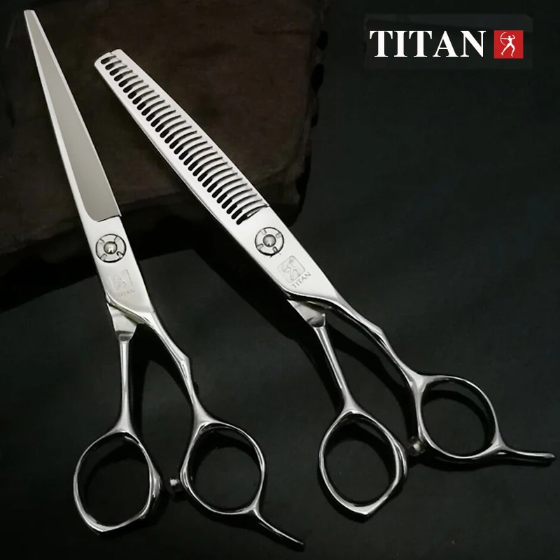 

Titan 6.0 Professional Hairdressing Scissors Barber Thinning Scissors Set Hair Cutting Shears Scissor Japan 440c stainless stee