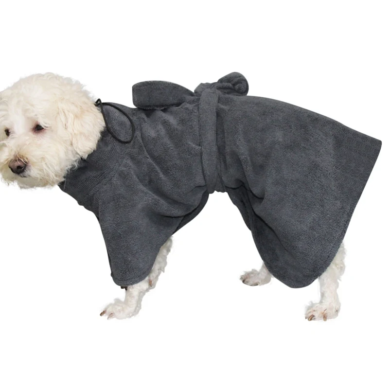 

Pet Super Absorbent Bathrobe Warm Dog Clothes Drying Towel for Golden Teddy Small Medium Large Dogs