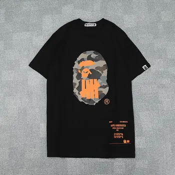

The Newest T-shirt in 2020 Japanese Fashion Trend Monkey Head Short Sleeve Tops Tees 100% Cotton Comfortable harajuku Tshirts