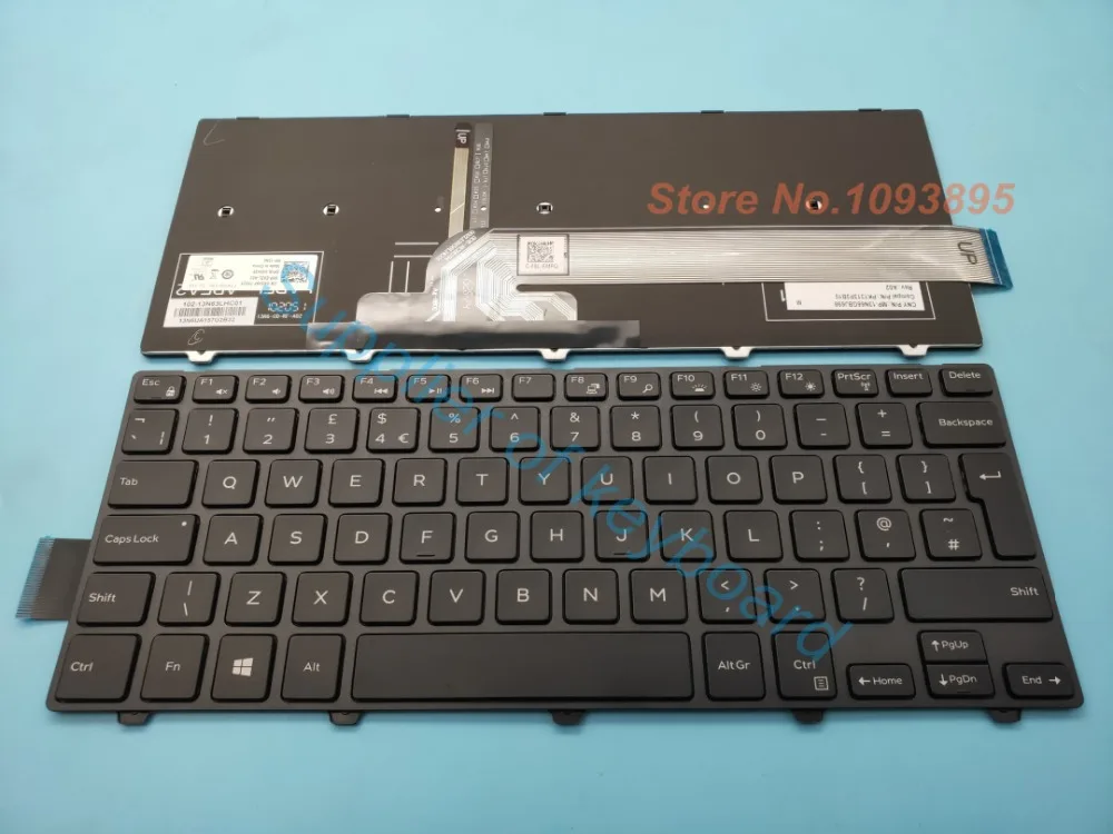 Великобритании(ГБ) Клавиатура для ноутбука Dell Inspiron 14 3442 3450 5442 5445 5447 5448 Клавиатура ноутбука Великобритании(ГБ) клавиатура с подсветкой
