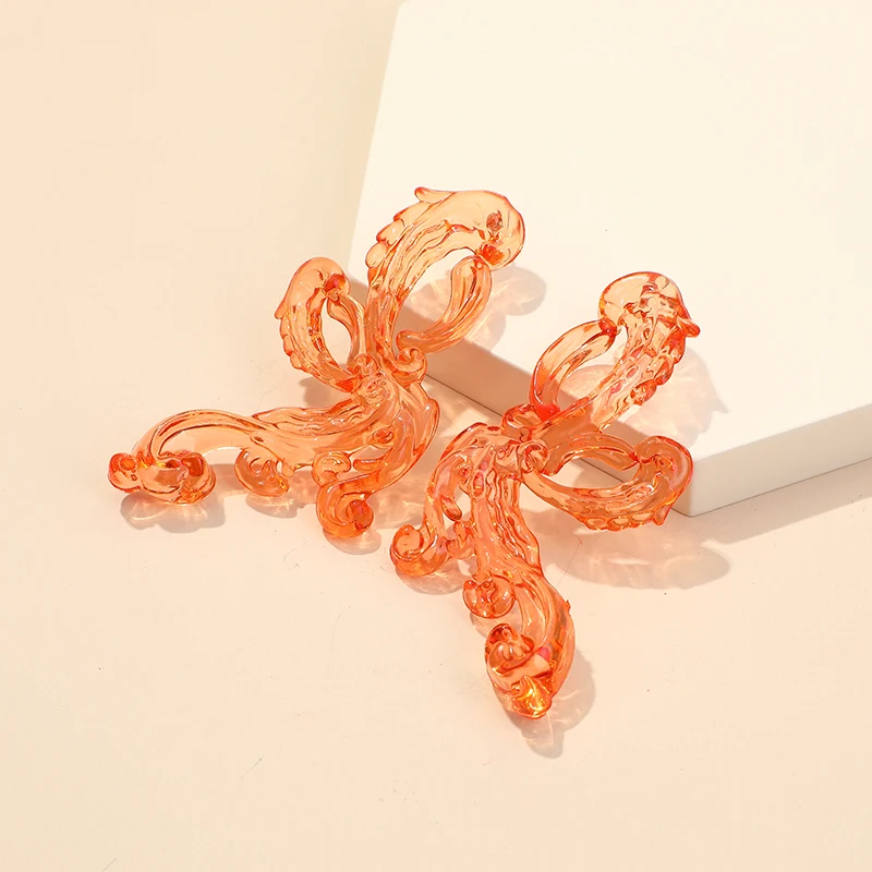 Butterfly Drop Earrings for Women Korean Acrylic Dangle