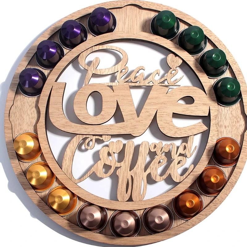 2021 New Wooden Coffee Pod Holder 