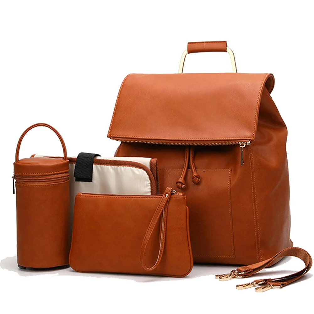 tan changing backpack