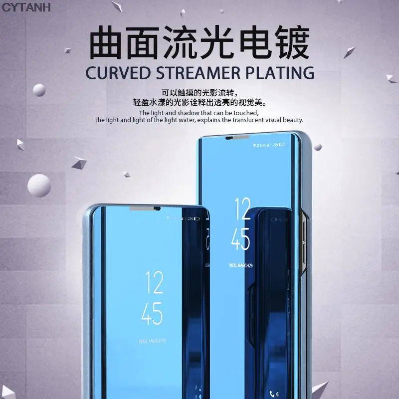 Poco X3 Pro Case Smart Mirror Magnetic Flip Covers For Xiaomi Pocophon poco x3 nfc x 3 pro x3pro pocox3 6.67" book stand phone case smart mirror flip case