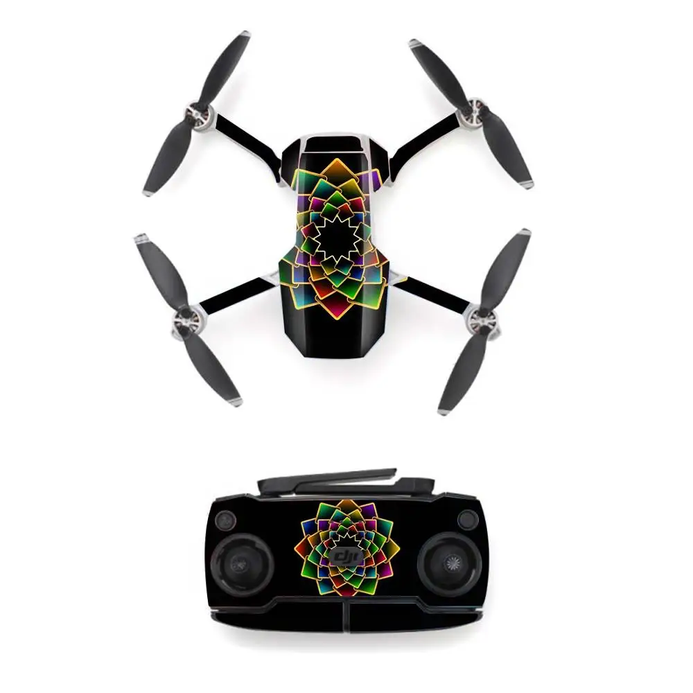 Black Style Waterproof skin Sticker for DJI Mavic Mini Drone And Remote Controller Decal Vinyl Skins Cover 7 Styles Available