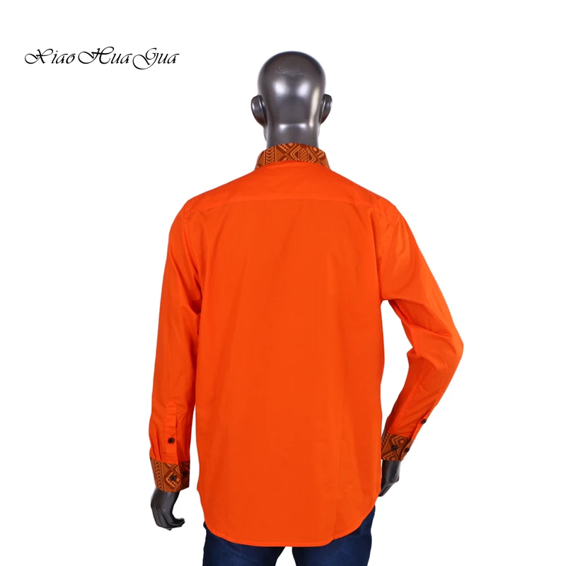 Африканская мужская одежда Дашики Базен Riche Анкара принт мужские рубашки рубашка в африканском стиле Slim Fit Solid split WYN460