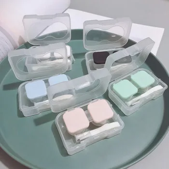 

Lovely Travel Women Color Reflective Contact Lens Case Container