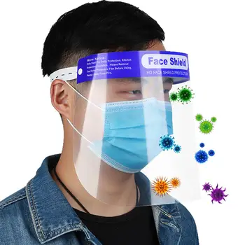

Anti-Saliva Dustproof Mask Transparent Safety Faces Shields Screen Spare Visors Head Face Respiratory Tract Protection Masques