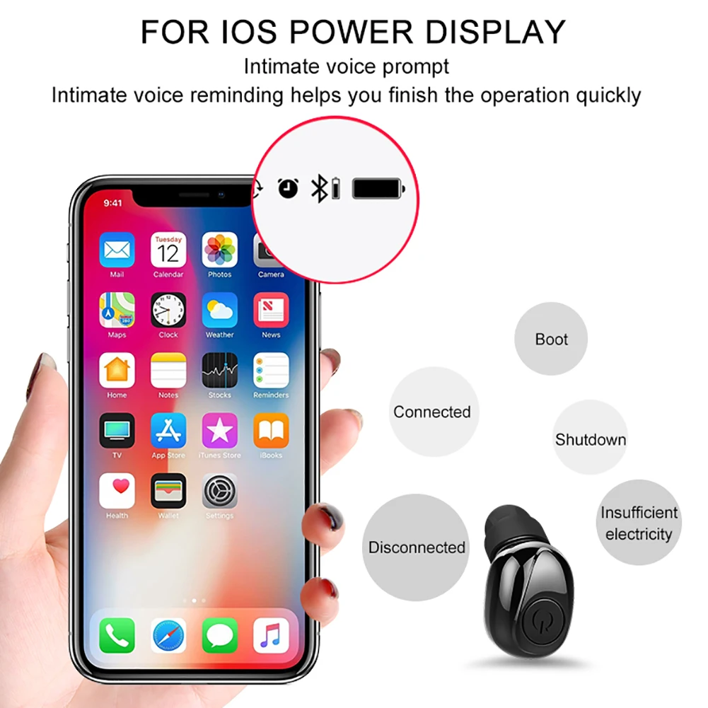 X8S TWS Mini Bluetooth 5,0 наушники беспроводные наушники с зарядным устройством 2200 мАч Спортивная стерео гарнитура с микрофоном для IOS Android