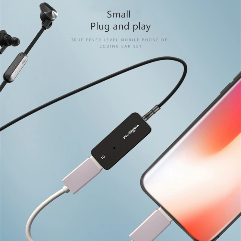 Headphone Amplifier Portable HIFI Earphone amplification USB amp for iphone Android type c DAC 3 5mm audio TRASAM Q1