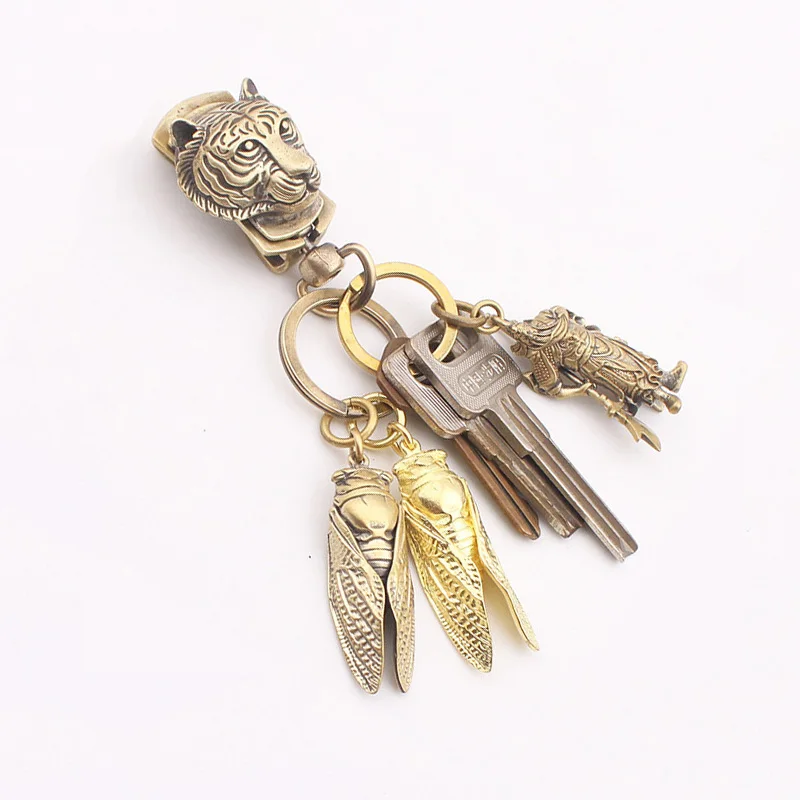 belt keychain brass tiger (3)