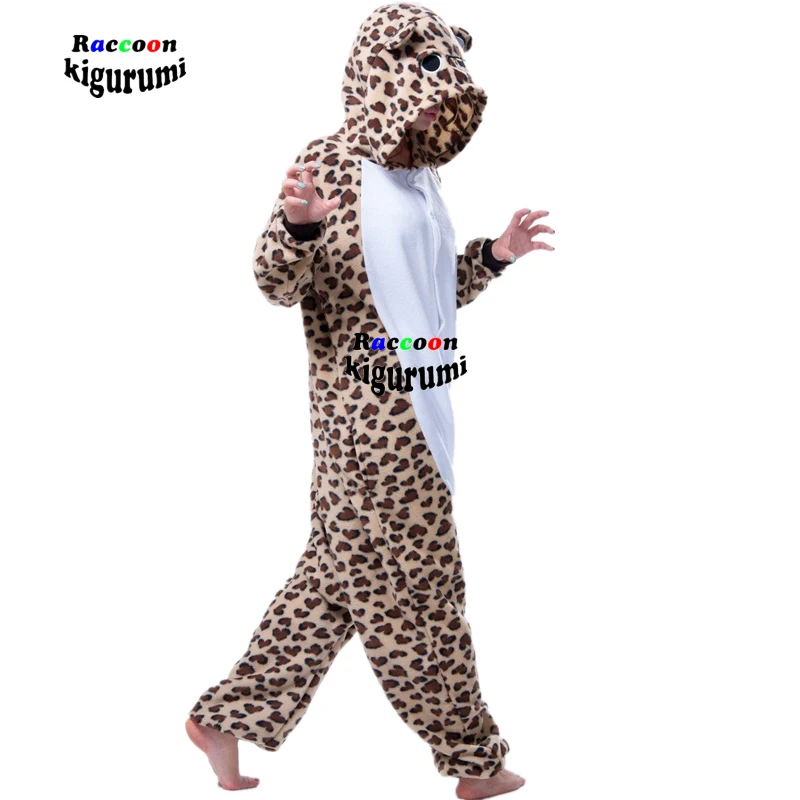 Pyjama imprimé léopard et ours pour homme et adulte, combinaison polaire à  boutons, vêtement d'hiver, Costume de raton laveur, Kigurumi | AliExpress