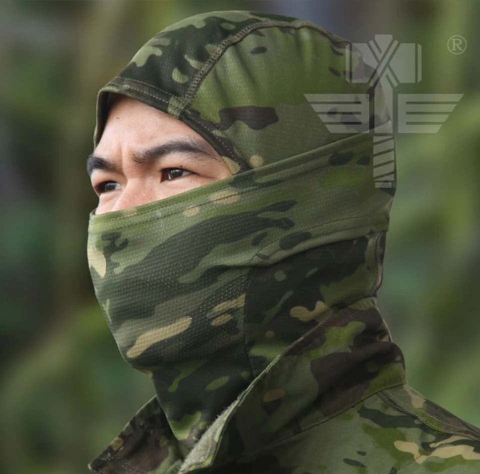 Мультикам CP Балаклава камуфляж тактические Airsoft защита шеи теплые шляпа Крышка в стиле милитари велосипед военный полный маска