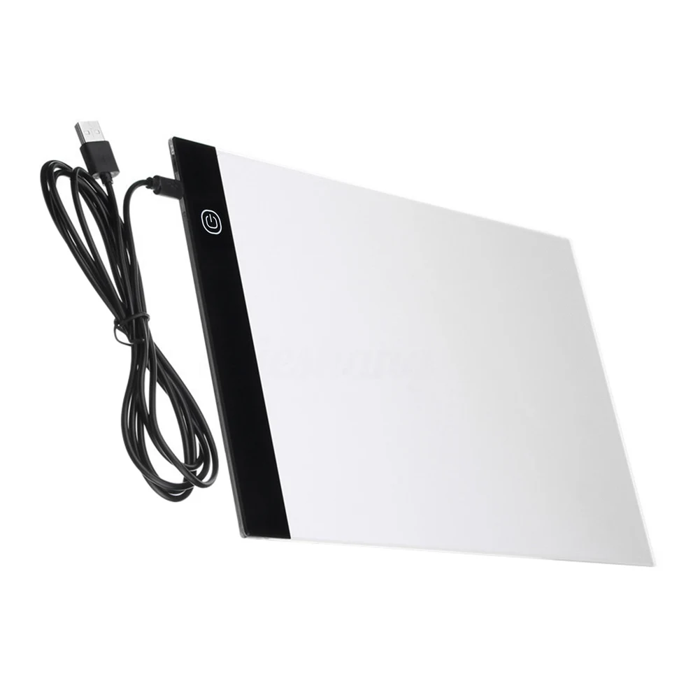 A4 USB LED Art Stencil Board Light Tracing Drawing Copy Pad Table Box Copy Station Digital Drawing Tablet